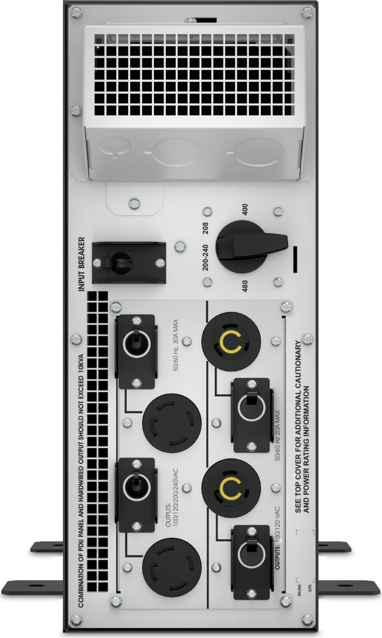 APC Smart-UPS SRT Step-Down Transformer, 10kVA, rackmount, 4U, 2x NEMA L5-20R & 2x NEMA L14-30R outlets View 5
