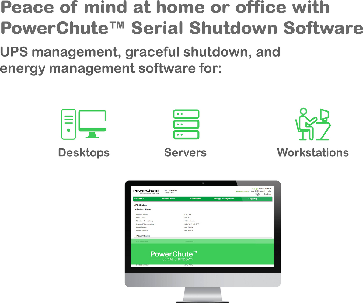 APC Smart-UPS On-Line, 1500VA, Rackmount 2U, 120V, 6x 5-15R NEMA outlets, Network Card, Extended runtime, W/ rail kit View 11