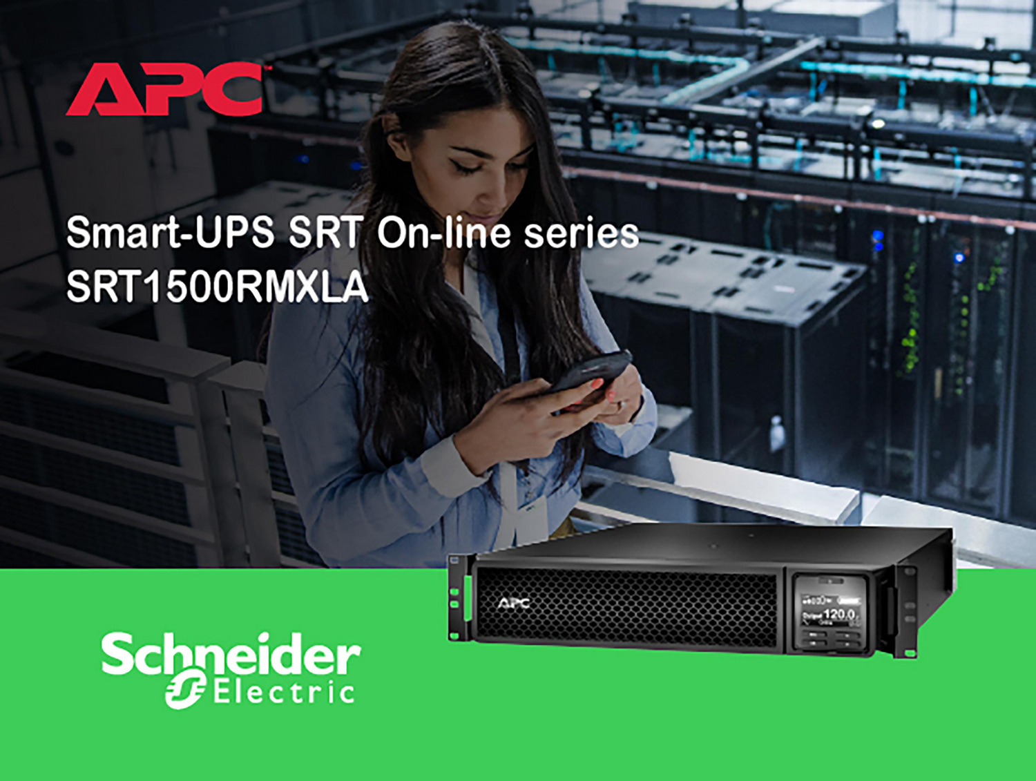 APC Smart-UPS On-Line, 1500VA, Rackmount 2U, 120V, 6x NEMA 5-15R outlets, SmartSlot, Extended runtime, W/ rail kit View 4