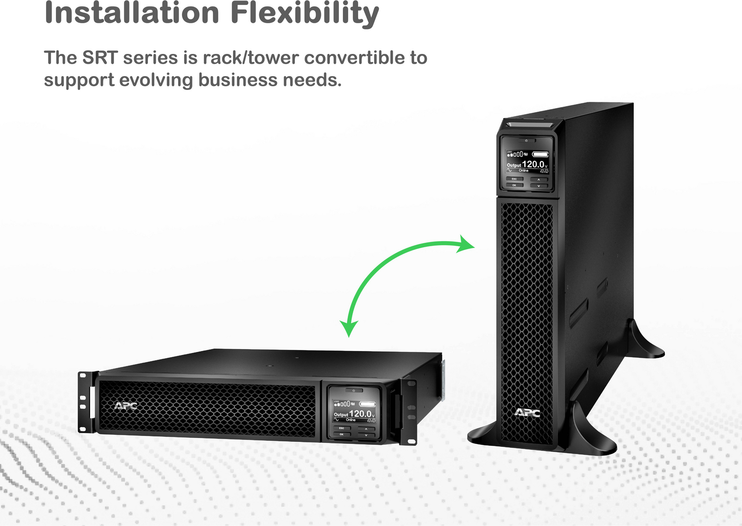 APC Smart-UPS On-Line, 2200VA, Rackmount 2U, 120V, 6x 5-20R+1x L5-20R NEMA outlets, Network Card, Extended runtime, W/ rail kit View 7