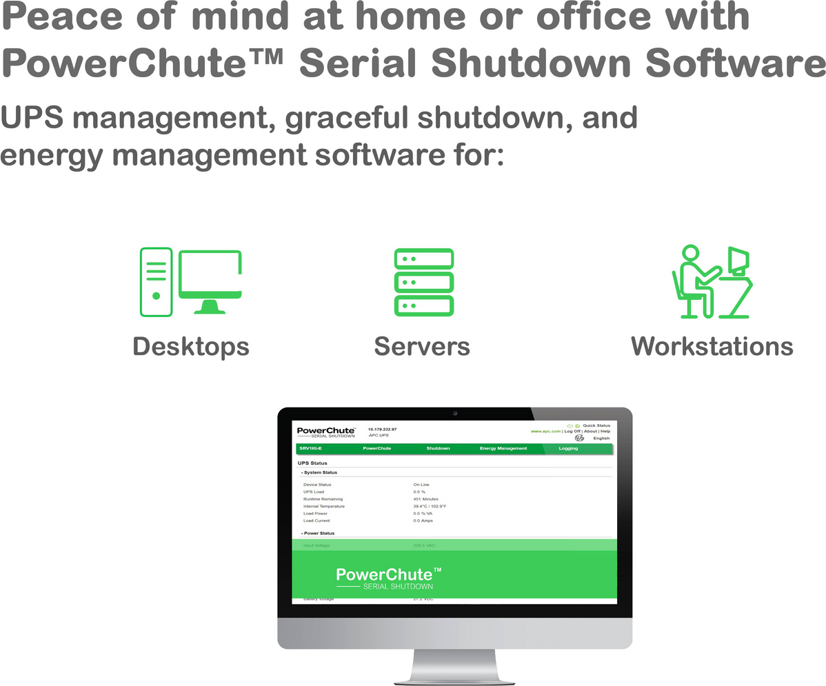 APC Smart-UPS On-Line, 2200VA, Rackmount 2U, 120V, 6x 5-20R+1x L5-20R NEMA outlets, SmartSlot, Extended runtime, W/ rail kit View 13