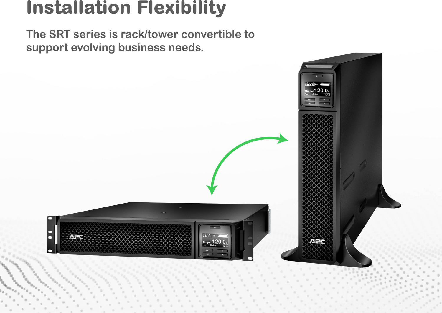 APC Smart-UPS On-Line, 2200VA, Rackmount 2U, 120V, 6x 5-20R+1x L5-20R NEMA outlets, SmartSlot, Extended runtime, W/ rail kit View 8