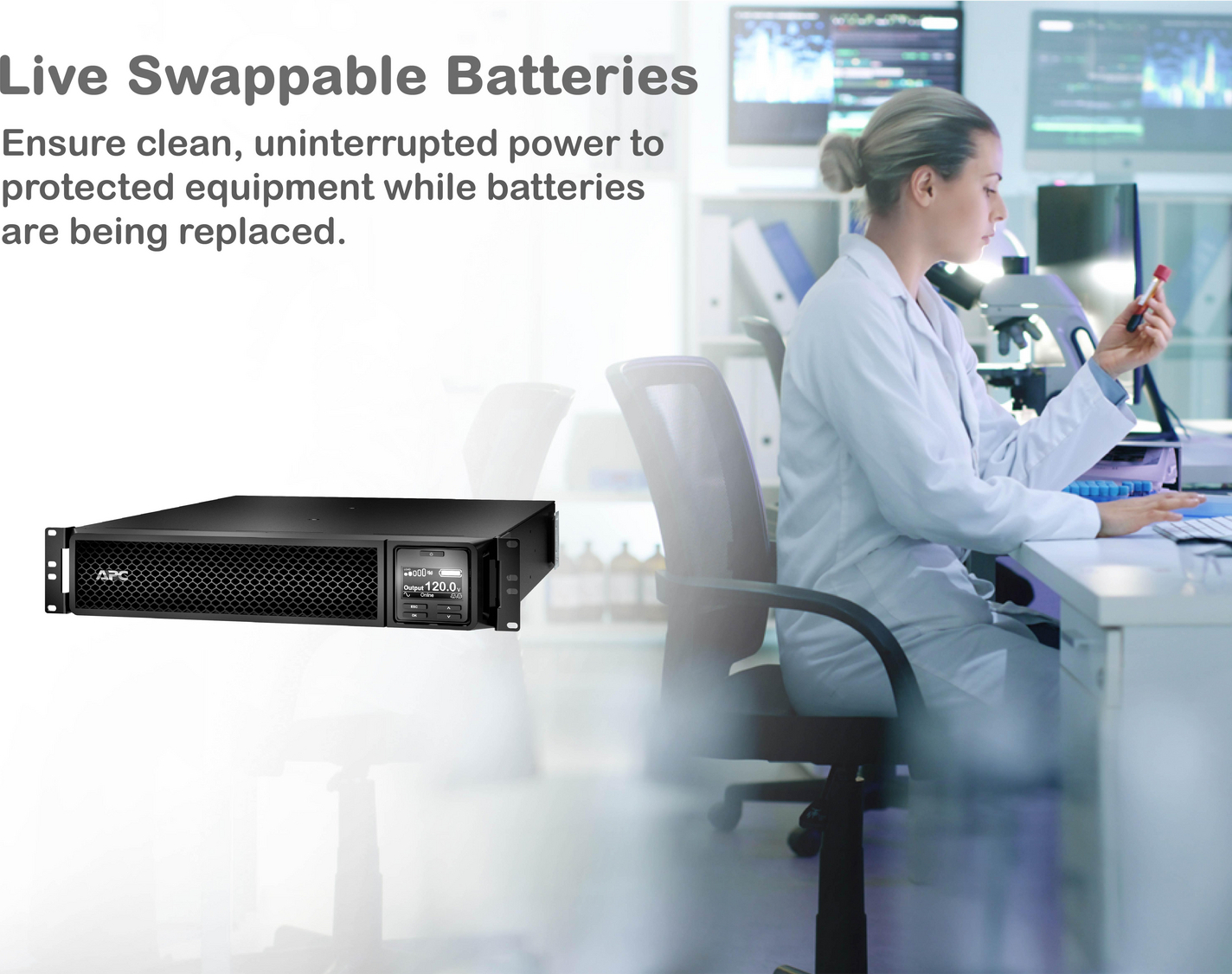 APC Smart-UPS On-Line, 3kVA, Rackmount 2U, 120V, 8x 5-20R+1x L5-30R NEMA outlets, SmartSlot, Extended runtime, W/ rail kit View 16