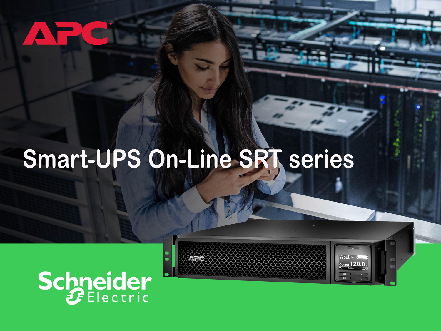 APC Smart-UPS On-Line, 3kVA, Rackmount 2U, 120V, 8x 5-20R+1x L5-30R NEMA outlets, SmartSlot, Extended runtime, W/ rail kit View 5