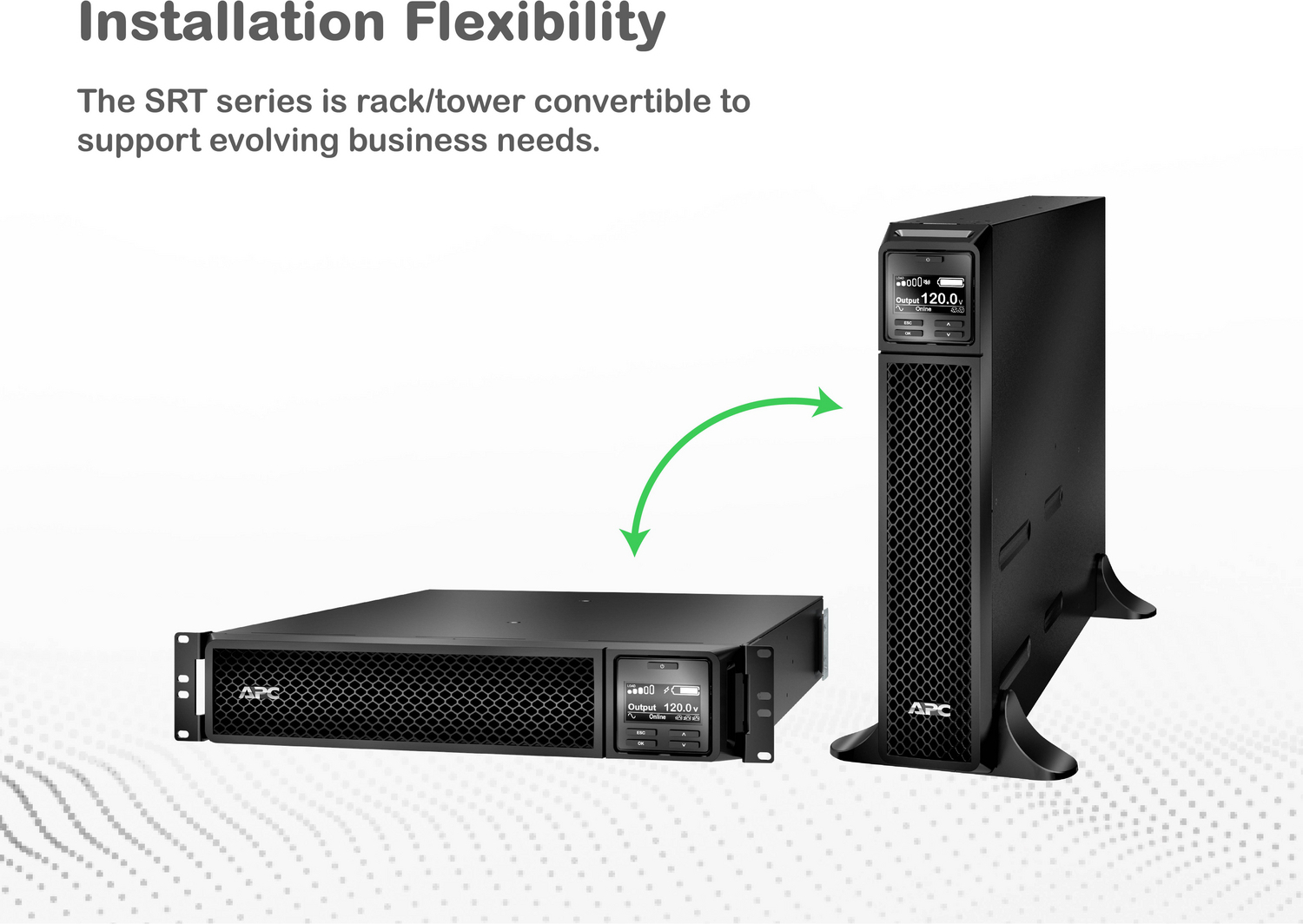 APC Smart-UPS On-Line, 3kVA, Rackmount 2U, 120V, 8x 5-20R+1x L5-30R NEMA outlets, SmartSlot, Extended runtime, W/ rail kit View 7