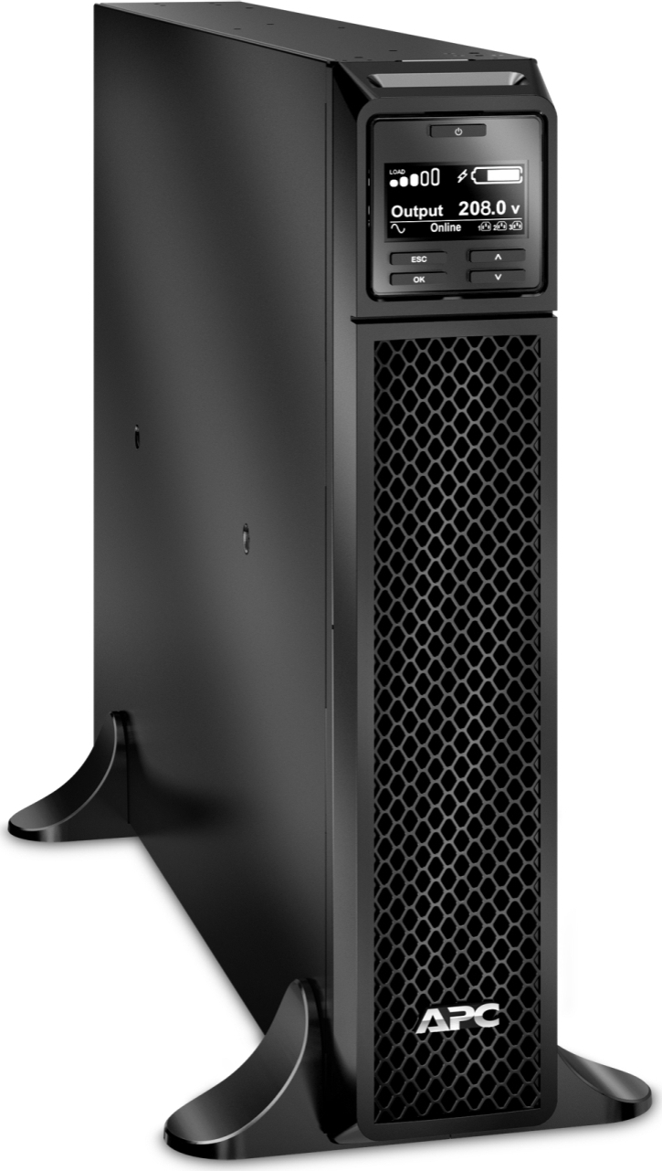 APC Smart-UPS On-Line, 3kVA, Tower, 208V, 2x L6-20R+1x L6-30R NEMA outlets, SmartSlot, Extended runtime, W/O rail kit Front View