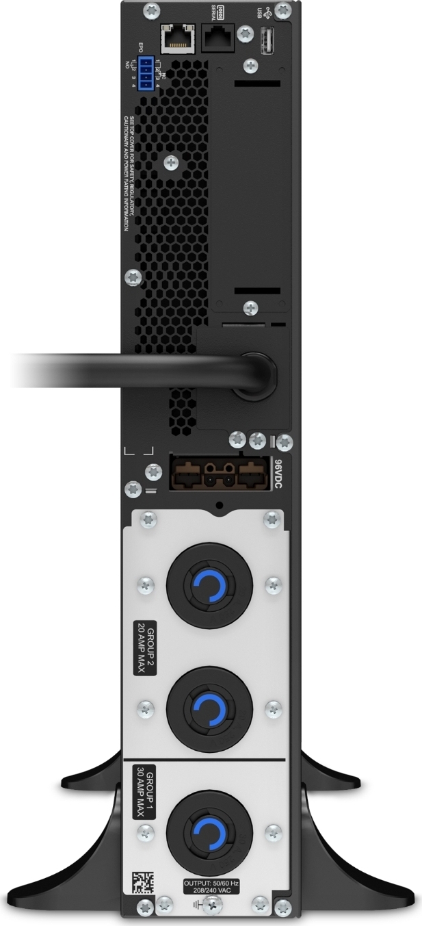 APC Smart-UPS On-Line, 3kVA, Tower, 208V, 2x L6-20R+1x L6-30R NEMA outlets, SmartSlot, Extended runtime, W/O rail kit Hardware Detail