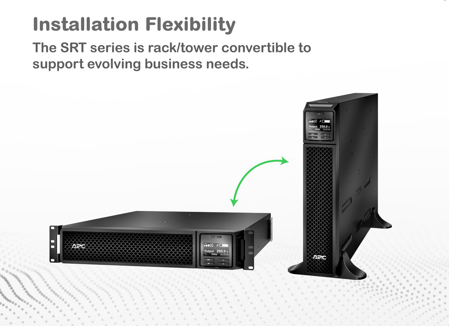 APC Smart-UPS On-Line, 3kVA, Tower, 208V, 2x L6-20R+1x L6-30R NEMA outlets, SmartSlot, Extended runtime, W/O rail kit View 4