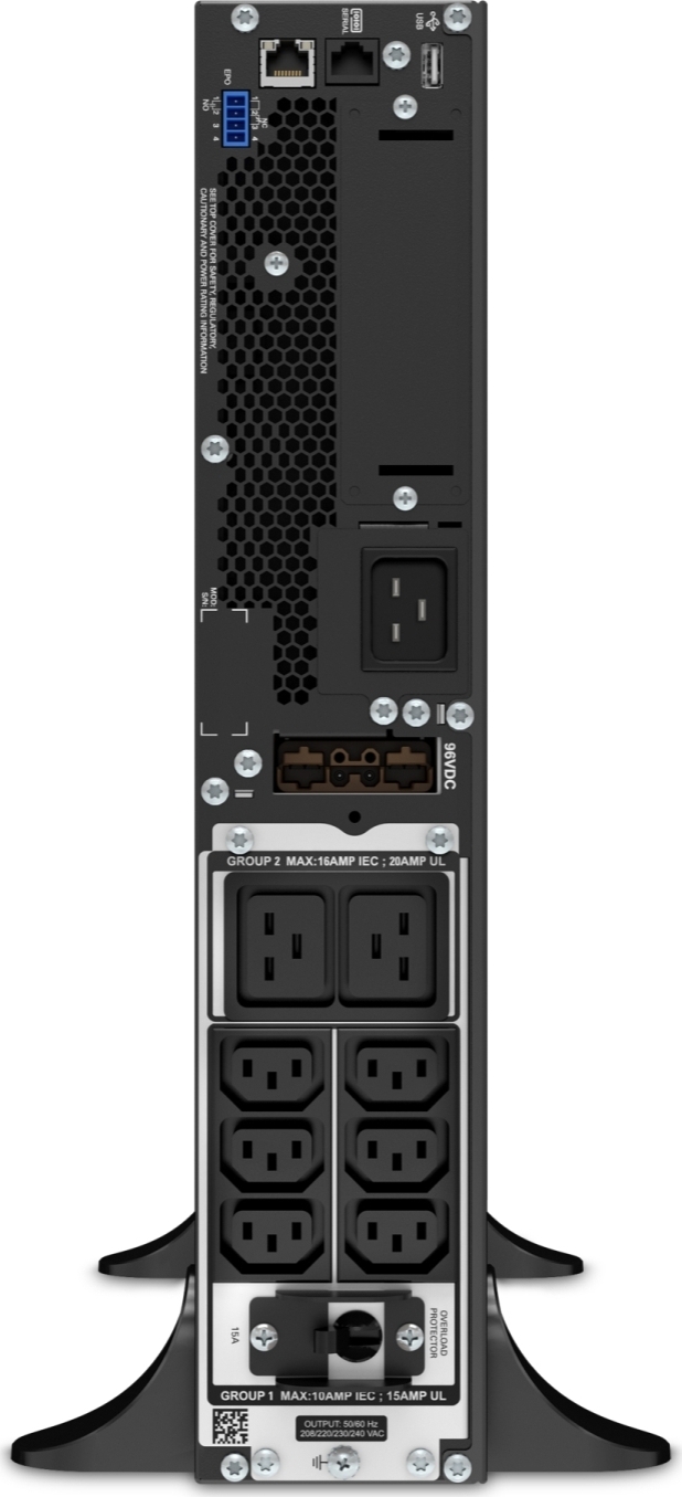 APC Smart-UPS On-Line, 3kVA, Tower, 208V/230V, 6x C13+2x C19 IEC outlets, SmartSlot, Extended runtime, W/O rail kit View 4