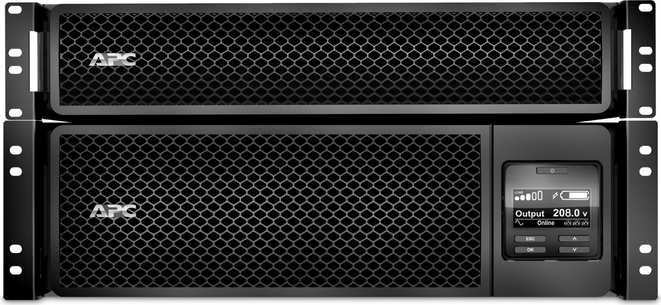 APC Smart-UPS On-Line, 5kVA, Rackmount 5U, 208V, 12 5-20R+2 L6-20R+2 L6-30R NEMA, Network Card+SmartSlot, W/ rail kit, W/ transformer 208V to 120V View 5