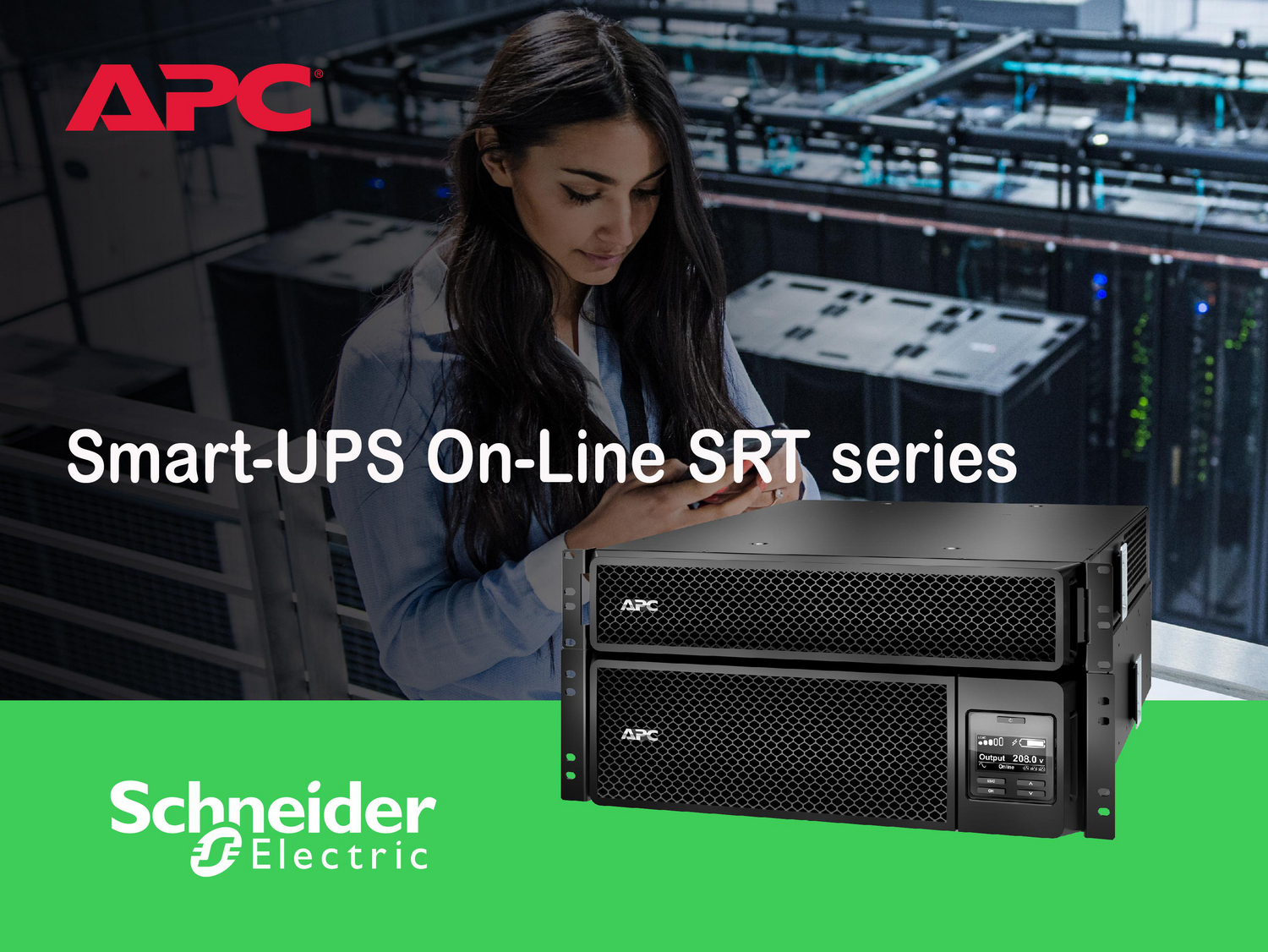 APC Smart-UPS On-Line, 5kVA, Rackmount 5U, 208V, 12 5-20R+2 L6-20R+2 L6-30R NEMA, Network Card+SmartSlot, W/ rail kit, W/ transformer 208V to 120V View 7