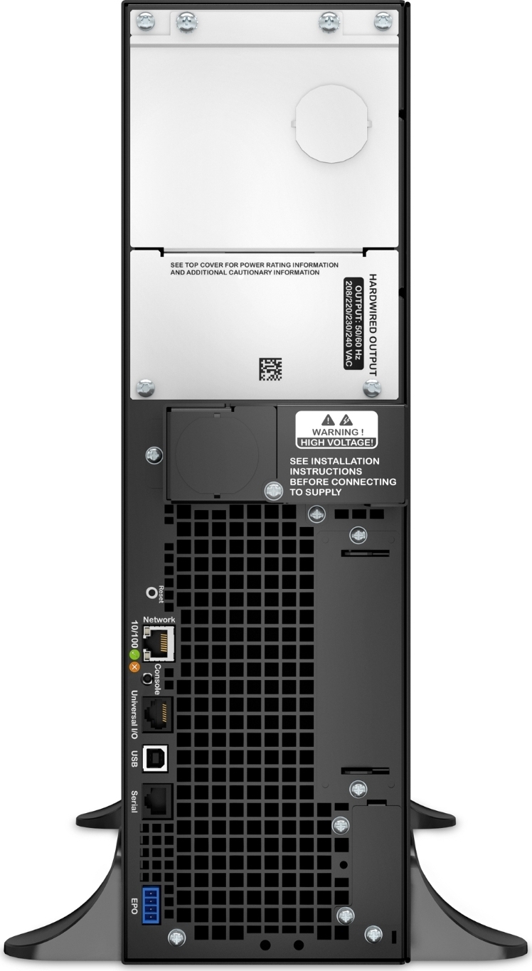 APC Smart-UPS On-Line, 5kVA, Rackmount 3U, 208V/230V, Hard wire 3-wire(2PH+G)+3-wire(H+N+E)+3-wire(H+N+G) outlets, Network Card+SmartSlot, W/ rail kit View 10