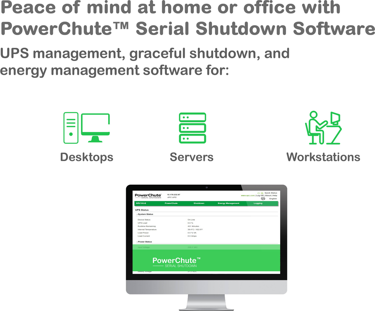 APC Smart-UPS On-Line, 5.4kVA, Tower, 208V, 2x L6-20R+2x L6-30R NEMA outlets, Network Card+SmartSlot, Extended runtime, W/O rail kit View 15