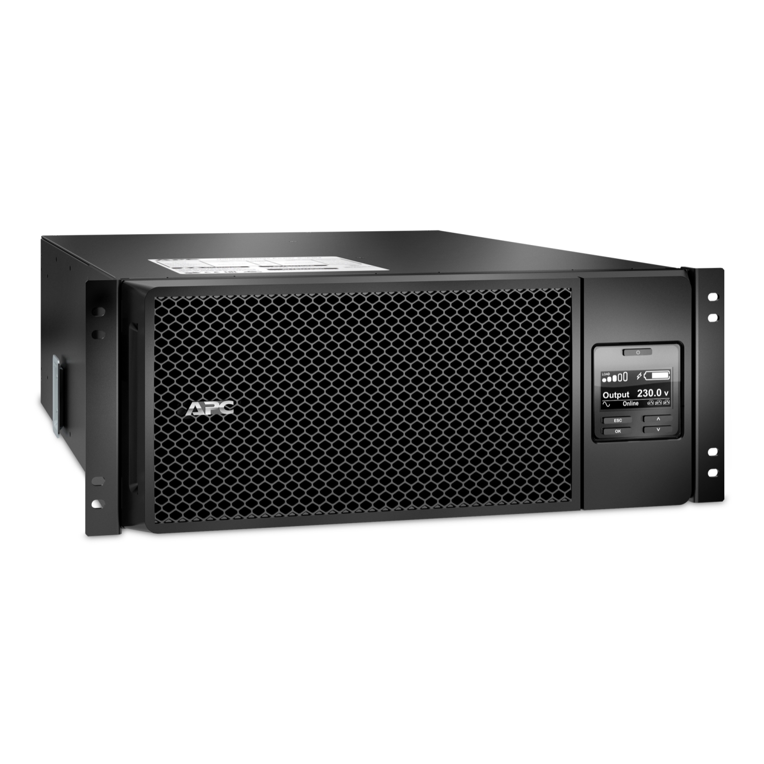 APC Smart-UPS On-Line, 6kVA/6kW, Rackmount 4U, 230V, 6x C13+4x C19 IEC outlets, Network Card+SmartSlot, Extended runtime, W/ rail kit, Marine View 13