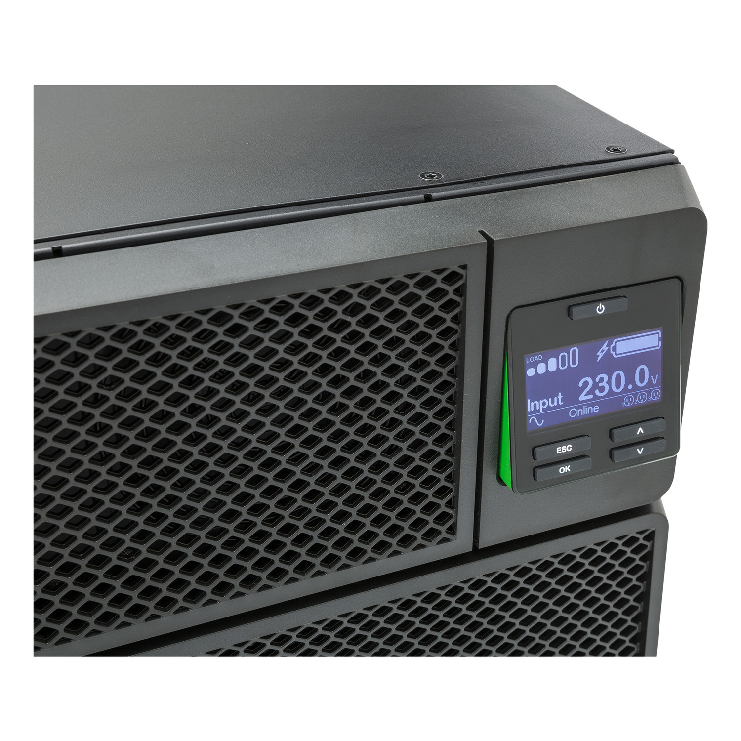 APC Smart-UPS On-Line, 6kVA/6kW, Rackmount 4U, 230V, 6x C13+4x C19 IEC outlets, Network Card+SmartSlot, Extended runtime, W/ rail kit, Marine Hardware Detail