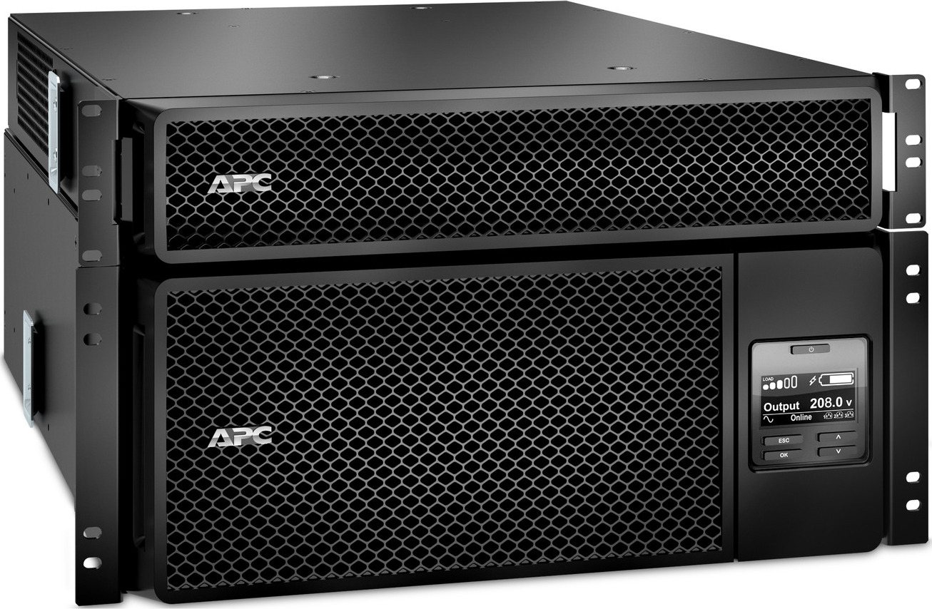 APC Smart-UPS On-Line, 6kVA/6kW, Rackmount 6U, 208V, 12x 5-20R+2x L6-20R+2x L6-30R NEMA, Network Card+SmartSlot, W/ transformer 208V-120V, W/ rail kit View 4
