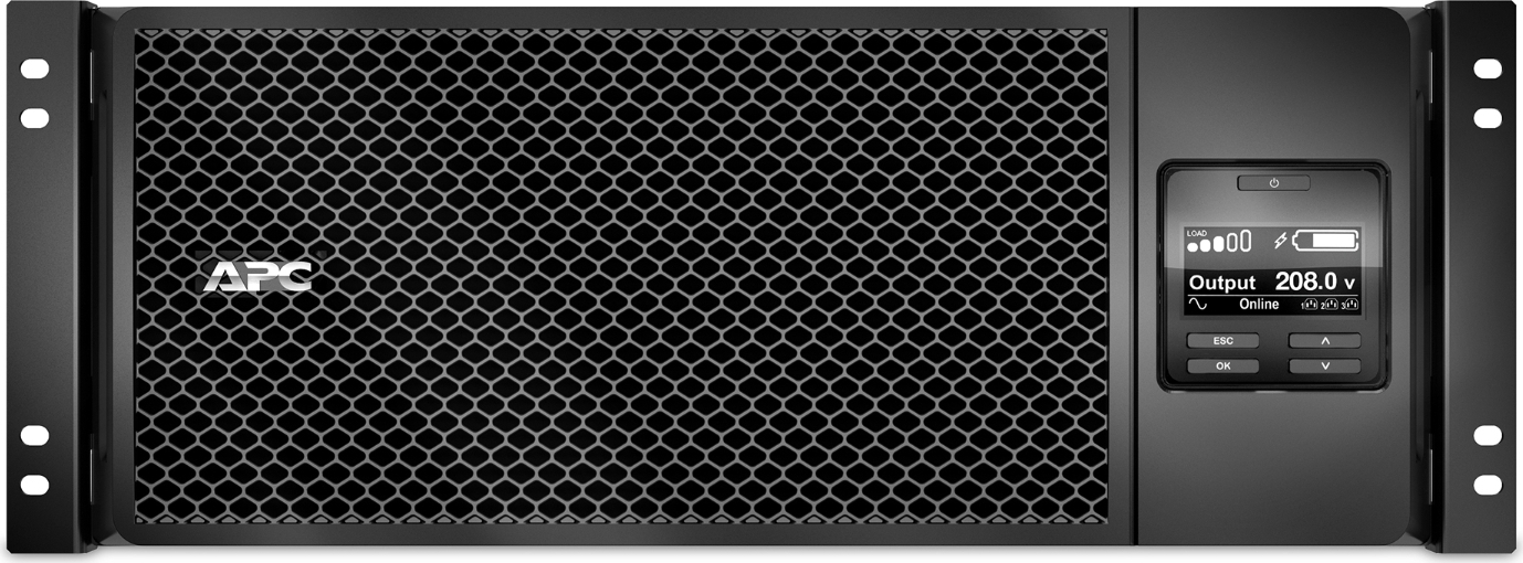 APC Smart-UPS On-Line, 6kVA/6kW, Rackmount 4U, 208V, 6x C13+4x C19 IEC outlets, Network Card+SmartSlot, Extended runtime, W/ rail kit View 8