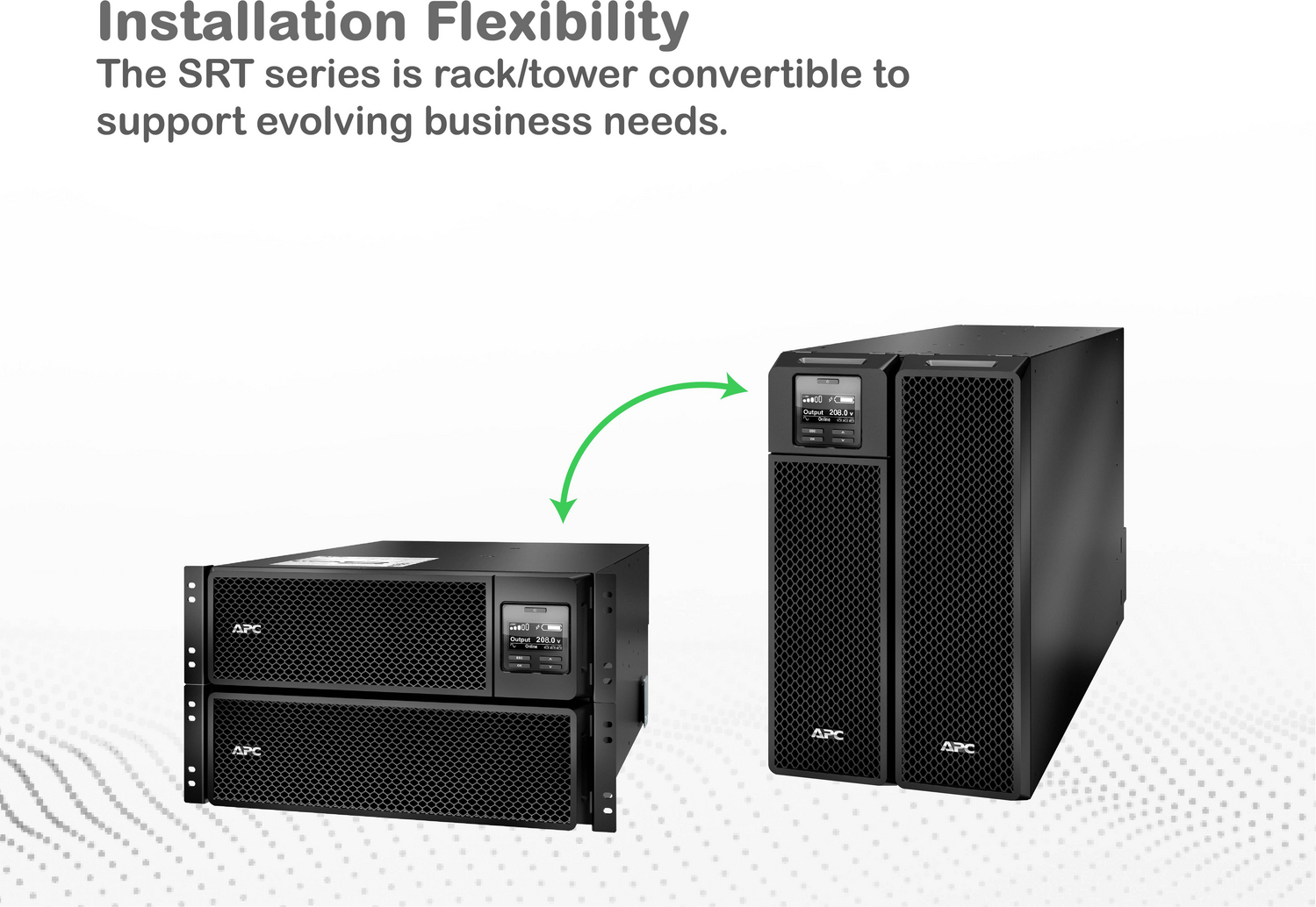 APC Smart-UPS On-Line, 8kVA/8kW, Rackmount 6U, 208V, 4x L6-20R+2x L6-30R NEMA outlets, Network Card+SmartSlot, Extended runtime, W/ rail kit View 14
