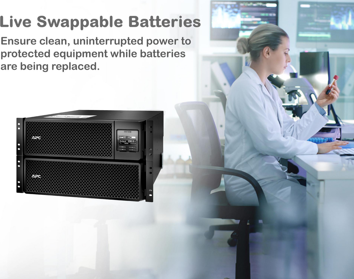 APC Smart-UPS On-Line, 8kVA/8kW, Tower, 208V, 4x L6-20R+2x L6-30R NEMA outlets, Network Card+SmartSlot, Extended runtime, W/O rail kit View 7