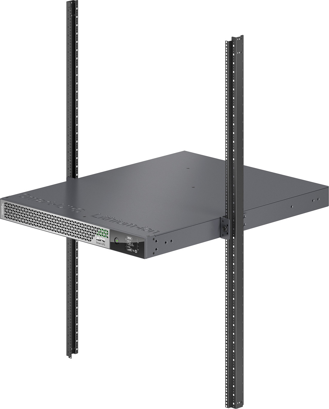 APC Smart-UPS Ultra On-Line, 2200VA, Lithium-ion, Rack/Tower 1U, 120V, 5x 5-20R, 1x L5-20R NEMA outlets, SmartConnect, Extended runtime, W/rail kit View 4