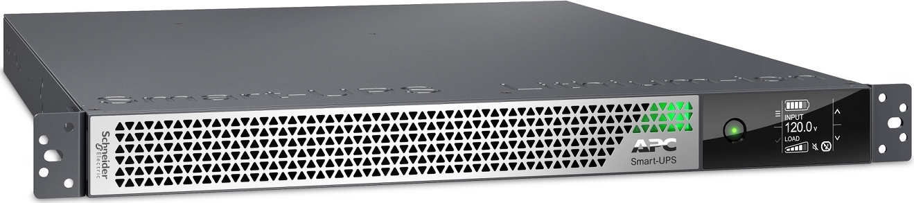 APC Smart-UPS Ultra On-Line, 2200VA, Lithium-ion, Rack/Tower 1U, 120V, 5x 5-20R, 1x L5-20R NEMA outlets, SmartConnect, Extended runtime, W/rail kit View 5