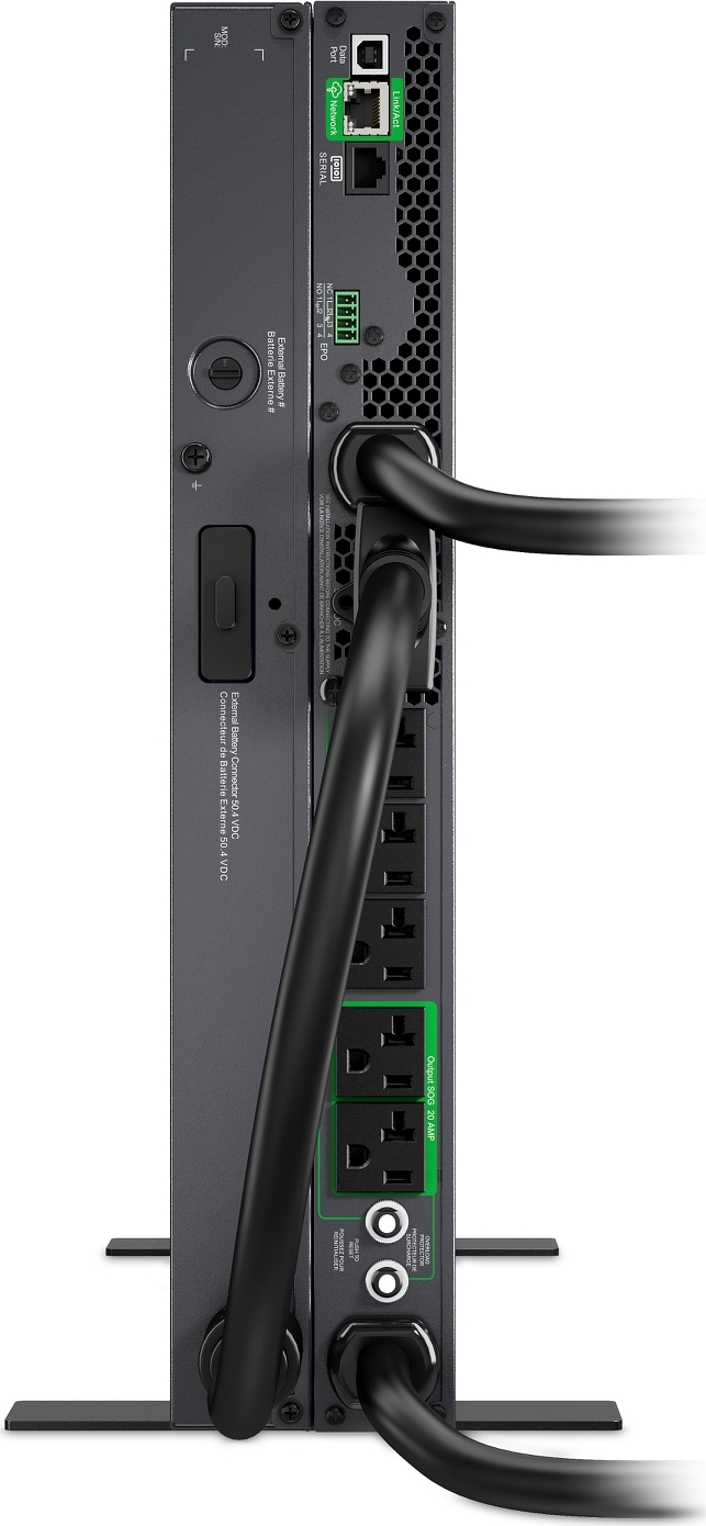 APC Smart-UPS Ultra On-Line, 3000VA, Lithium-ion, Rack/Tower 1U, 120V, 5x 5-20R, 1x L5-30R NEMA outlets, SmartConnect, Extended runtime, W/rail kit View 10