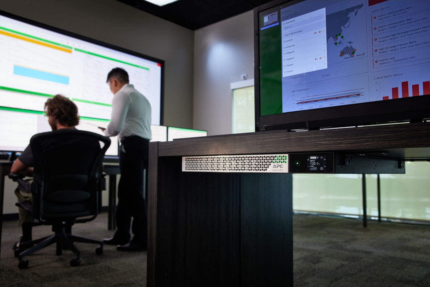 APC Smart-UPS Ultra On-Line, 3000VA, Lithium-ion, Rack/Tower 1U, 120V, 5x 5-20R, 1x L5-30R NEMA outlets, SmartConnect, Extended runtime, W/rail kit View 11