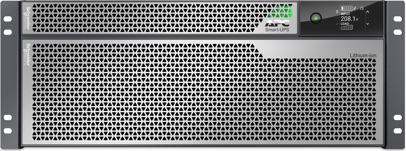 APC Smart-UPS Ultra On-Line, 8000VA, Lithium-ion, Rack/Tower 4U, 208V, 2 L6-20R + 2 L6-30R NEMA outlets, Network Card, Extended runtime, W/rail kit Hardware Detail