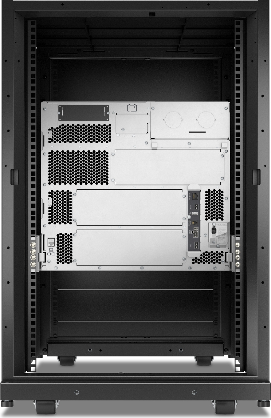 APC Smart-UPS Modular Ultra On-Line, 15kW, Lithium-ion, Tower 18U, 208/240V, Network Management, Extended runtime, W/rail kit Back View