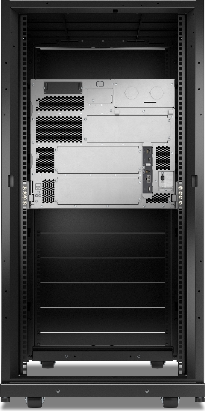 APC Smart-UPS Modular Ultra On-Line, 15kW, Lithium-ion, Tower 24U, 208/240V, Network Management Card Back View