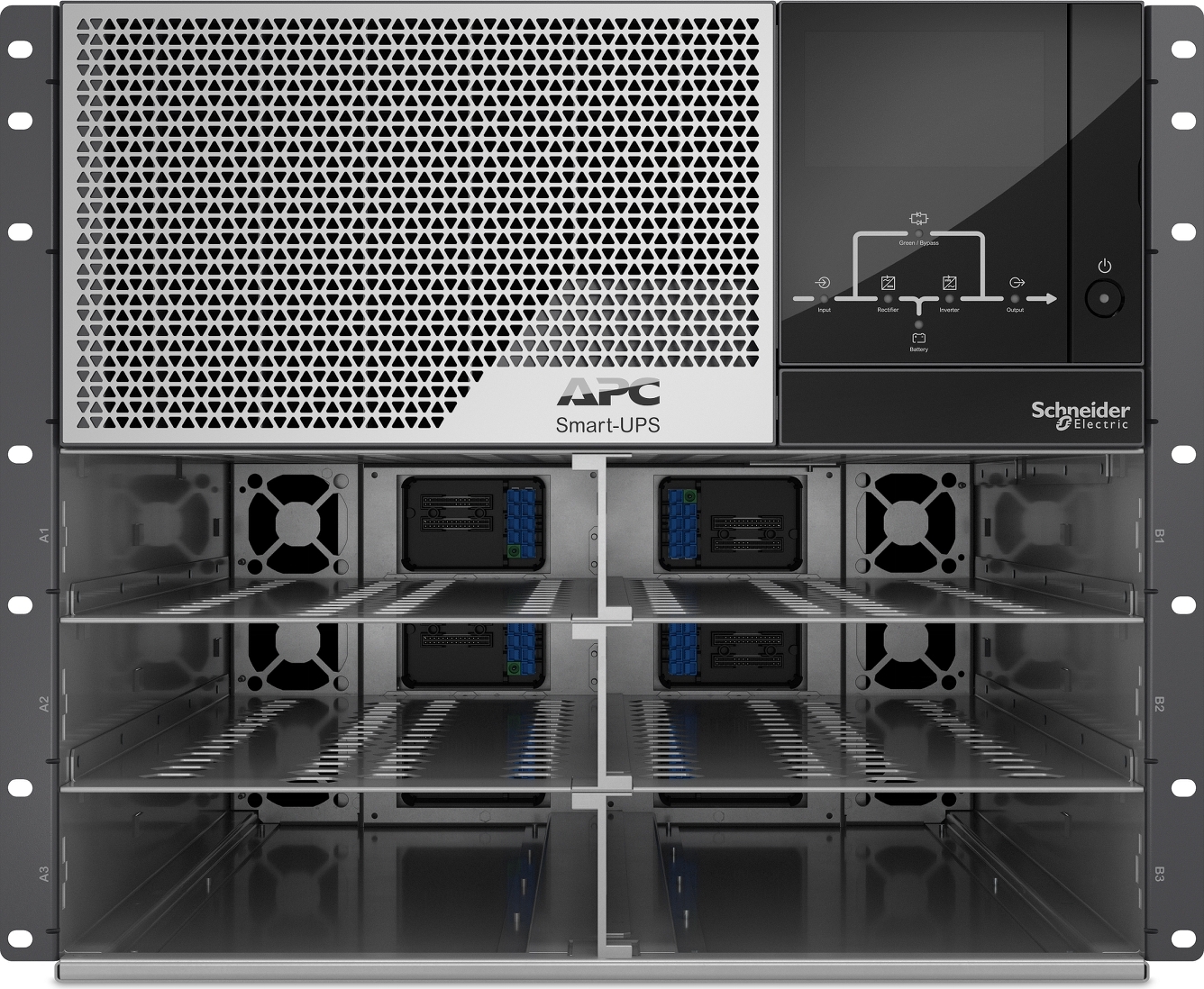 APC Smart-UPS Modular Ultra 15kW Frame, N+1 Redundant, Rackmount, 208/120V Hardware Detail
