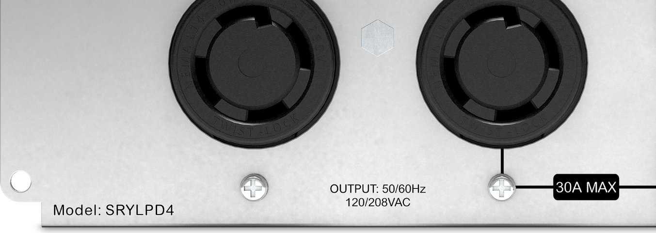 APC Backplate Kit with 2x NEMA L14-30R for Smart-UPS Modular Ultra Front View