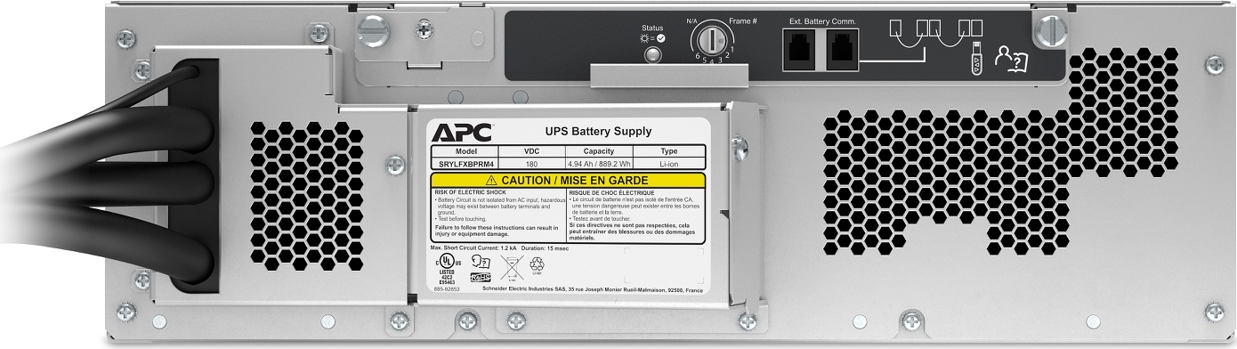 APC Smart-UPS Modular Ultra External Battery Pack with 4 Battery Modules Rackmount Hardware Detail