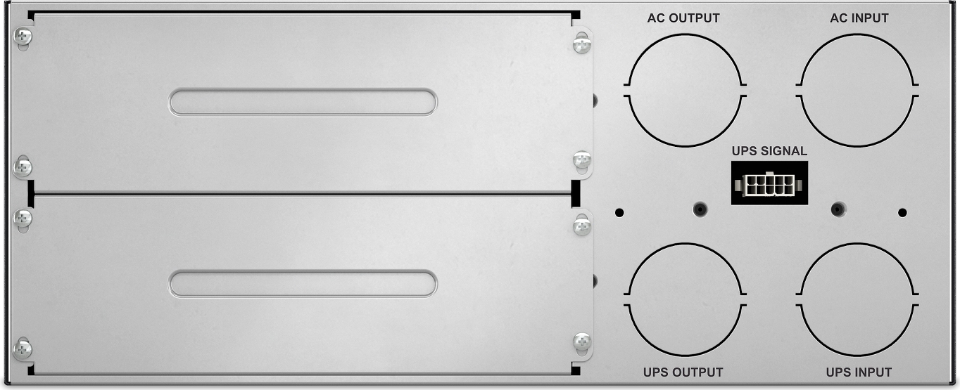 APC Service Bypass Unit for SRYL, 200/208/230/240V, 125A, MBB, Hardwire Input/Output Back View
