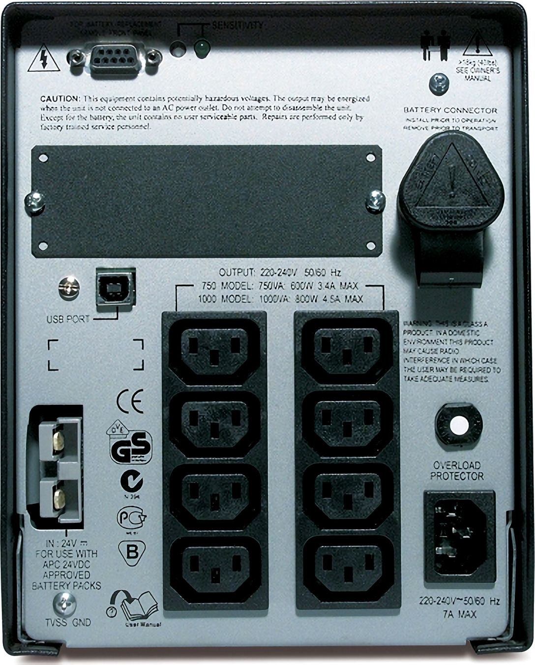 APC Smart-UPS XL 1000VA USB & Serial 230V View 4