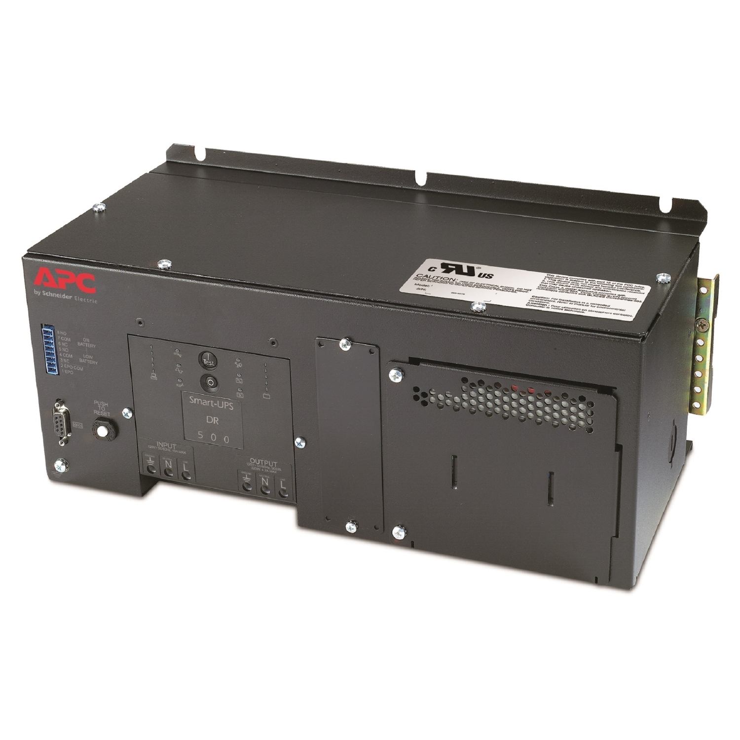 APC DIN Rail - Panel Mount UPS with High Temp Battery 500VA 120V Front View