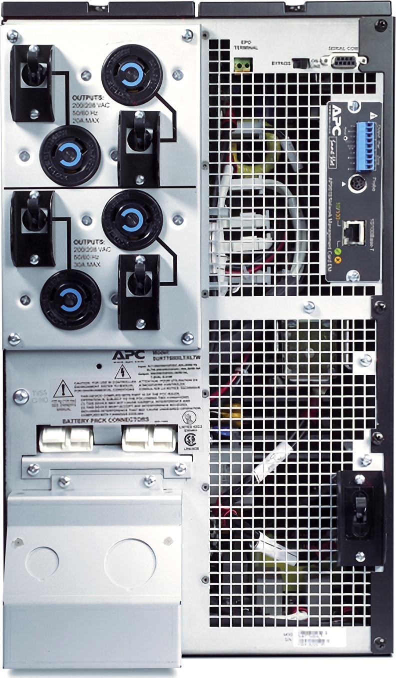 APC Smart-UPS RT 10kVA, 208V, 2x NEMA L6-20R & 2x NEMA L6-30R outlets Hardware Detail