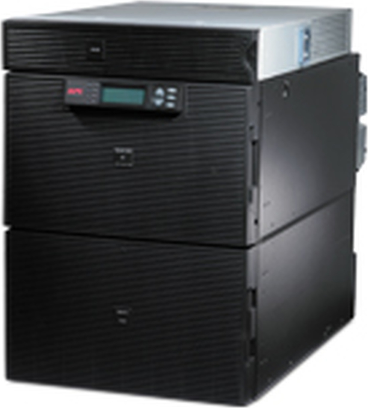 APC Smart-UPS RT 20kVA, 208V, LCD, rackmount, 14U, 12x 5-20R & 4x L6-20R & 1x L6-30R NEMA outlets, w/transfo 208V to 120V Back View