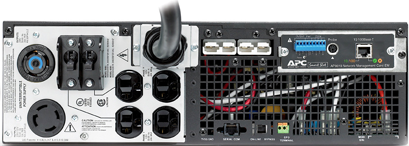 APC Smart-UPS RT 6kVA, 208V, Rack, 3U, 4x 5-20R, 1x L6-30R, 1x L14-30R NEMA outlets, with 208/240 (Split-Phase) to 120 Hardware Detail