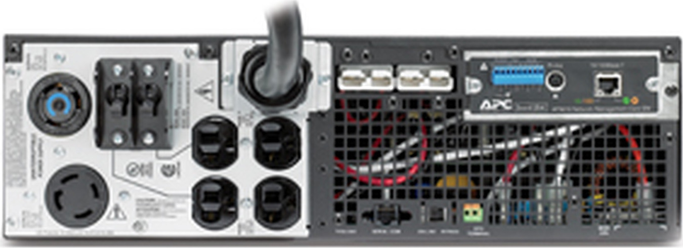 APC Smart-UPS RT 6kVA, 208V, Rack, 3U, 4x 5-20R, 1x L6-30R, 1x L14-30R NEMA outlets, with 208/240 (Split-Phase) to 120 View 4