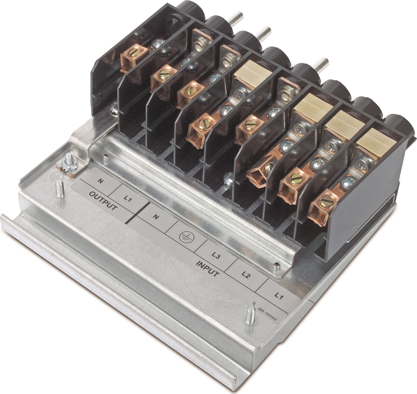 APC Symmetra LX Input/Output wiring tray-200/208V Back View