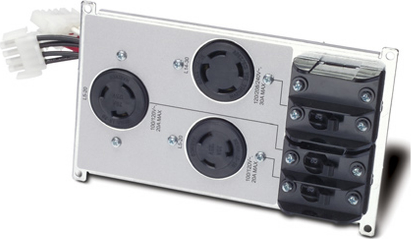 APC Symmetra LX power distribution panel; (1) L14-30, (2) L5-20 (SYAPD1)