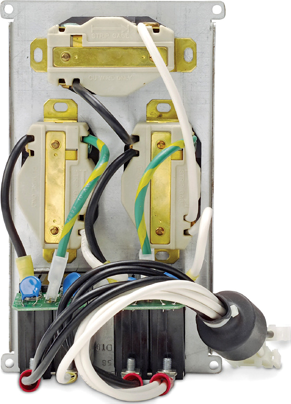 APC Symmetra RM and LX 208V/240V Backplate kit with (3) L6-20R Back View