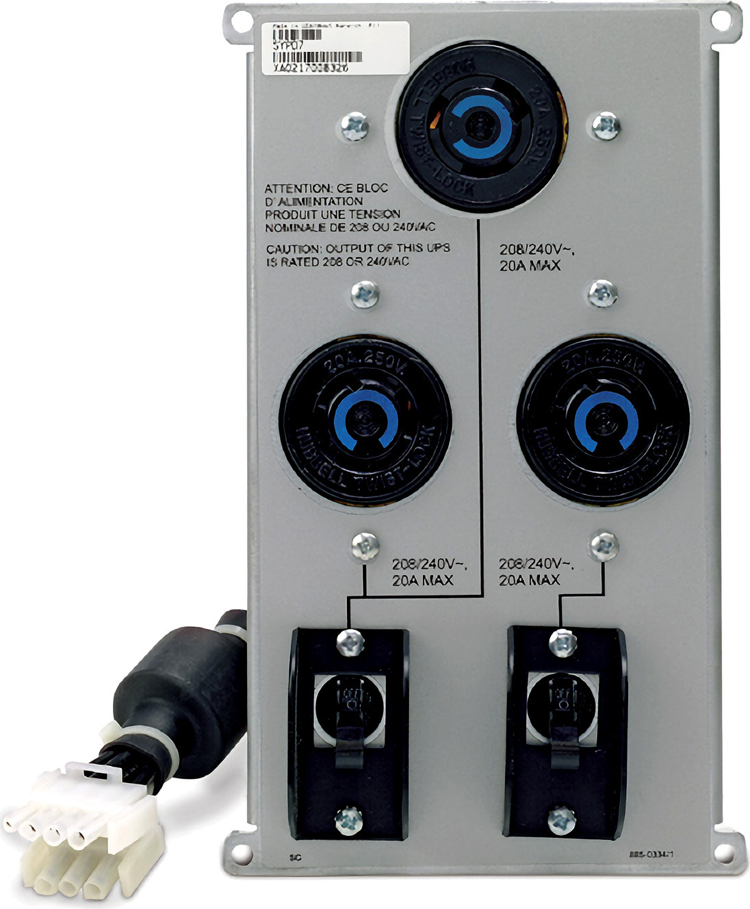 APC Symmetra RM and LX 208V/240V Backplate kit with (3) L6-20R View 4