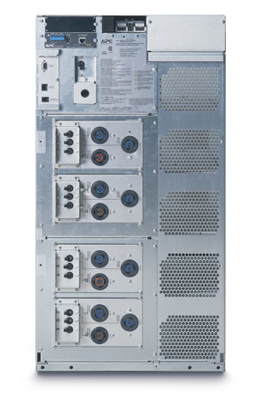 APC Symmetra LX 12kVA Scalable to 16kVA N+1 Rack-mount, 208/240V Input, 208/240V and 120V Output - Back View