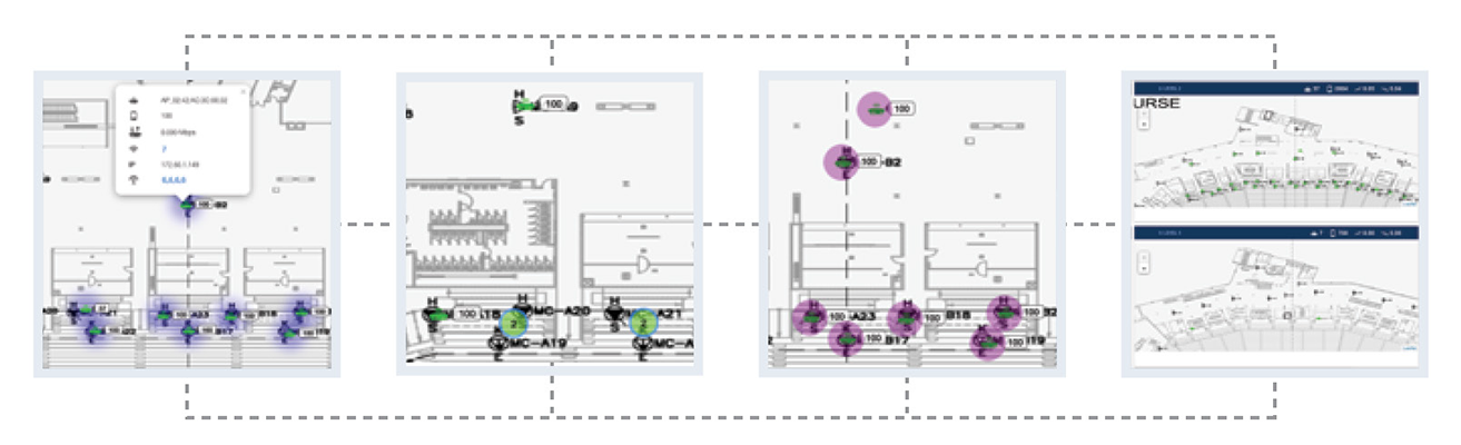 FortiAP-HD WLAN controller maps feature