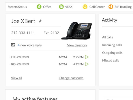 separate user interface