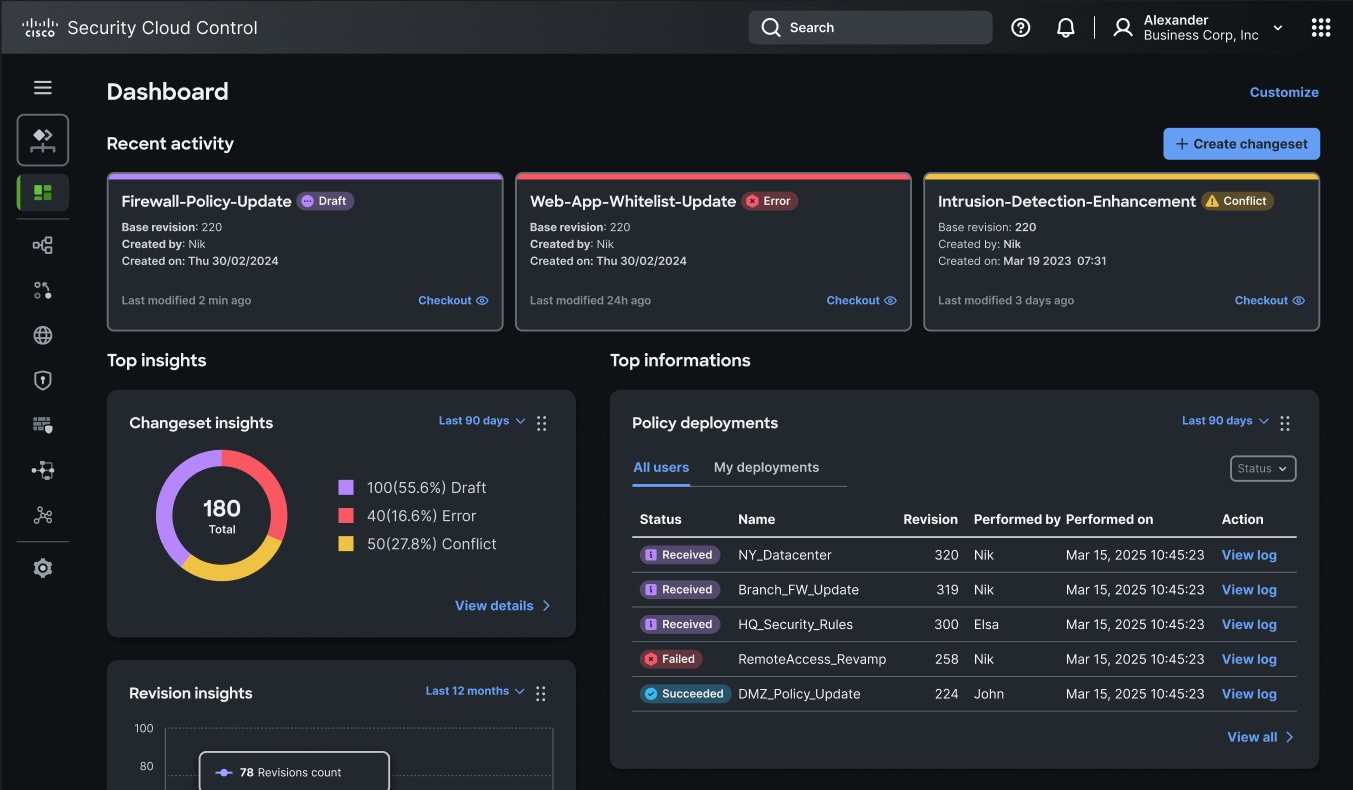 Intent-based firewall policy management