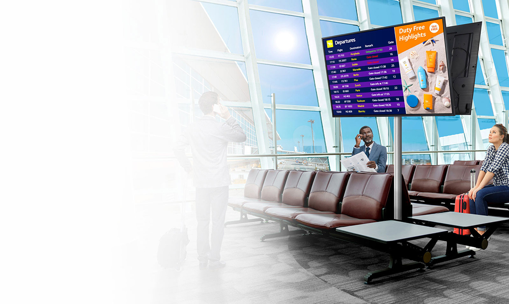 LG UHD Signage
Provides Information
Effectively