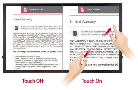 Touch On/Off Key